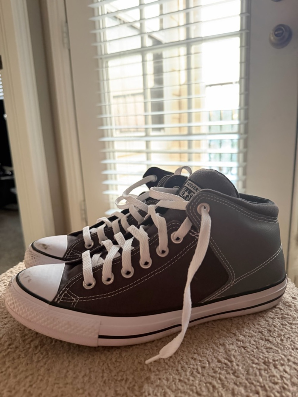 Converse Black and White High-Top Sneakers